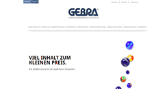 Desktop Screenshot of gebra.de