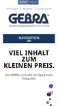 Mobile Screenshot of gebra.de