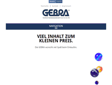 Tablet Screenshot of gebra.de